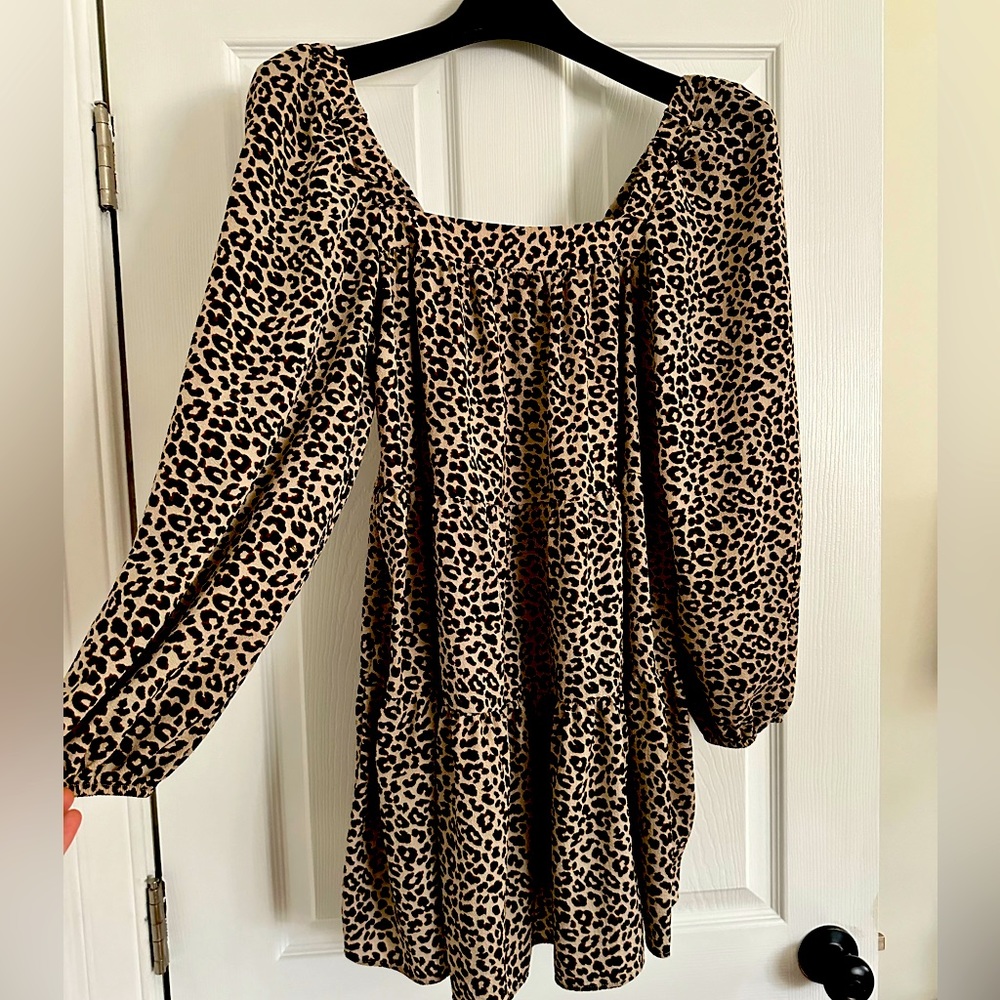 ASOS Tiered Square Neck Mini Dress